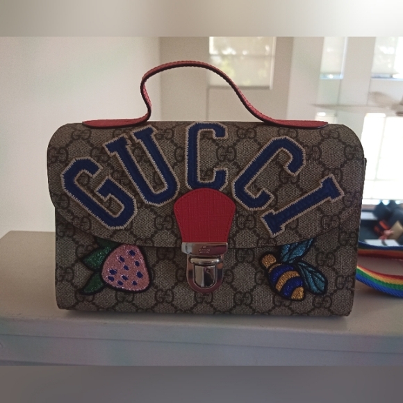 Excellent & Rare Gucci Children's Tiger Supreme Crossbody Bag - Picture 13 of 13